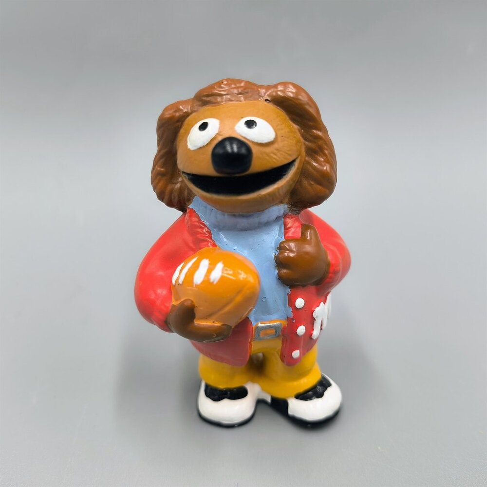 Muppets Rowlf High School Pvc Figure Football Letterman 2.5 inch Jim Henson